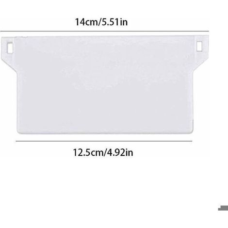 10 pièces Plaques de lestage pour stores californiens, poids pour stores verticaux, plaques de lestage pour lames verticales 127mm,