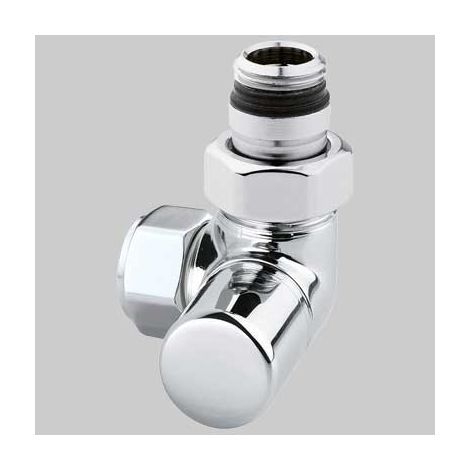 DETENTORE D'ARREDO AD ANGOLO DX CROMO - 1/2 x 24-19