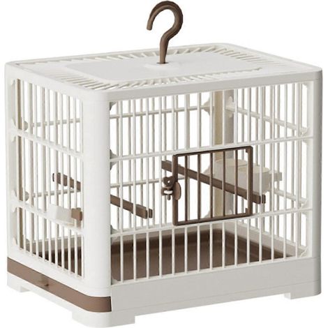 Cage à oiseaux pour perroquets, 1 pièce, grande cage aérée pour l'extérieur, portable, avec mangeoire. (1/5)