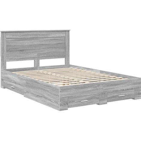 Maison Exclusive - Bettgestell mit Schubladen mit Kopfteil Holzwe