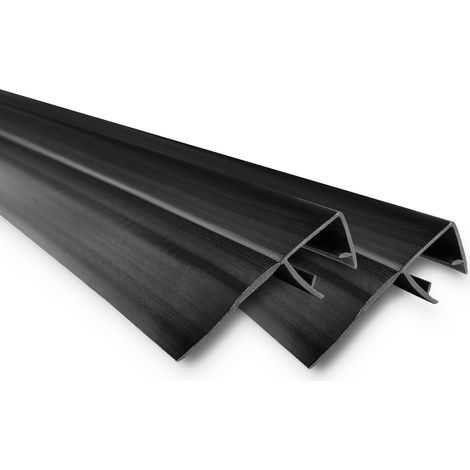 Nastro sigillante a molla Armazi per vetro da 4 mm, 90 cm, nero, 10 pezzi.