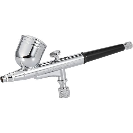 Kit Aérographe Professionnel Pistolet Pulvérisateur Airbrush 0.3mm pour Ongles Tatouage Peinture Maquillage Beauté (1/2)
