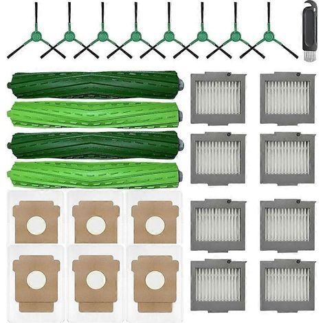 Lot de 27 pièces pour aspirateur robot iRobot Roomba Max 705 Vac/Plus 504 Vac : brosse principale, filtre et sacs à poussière. (1/5)