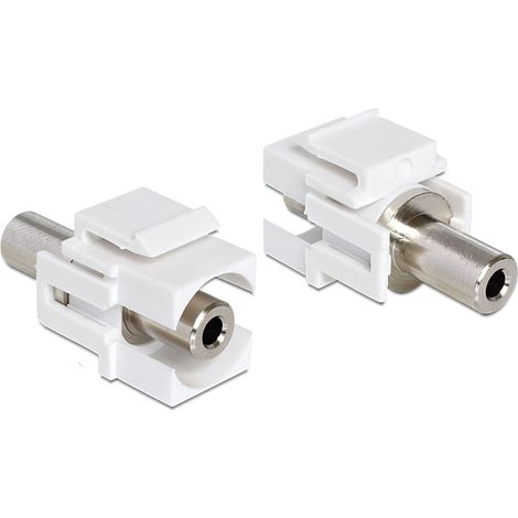 Delock keystone module stereo jack 3.5 mm female  stereo jack 3.5 mm female