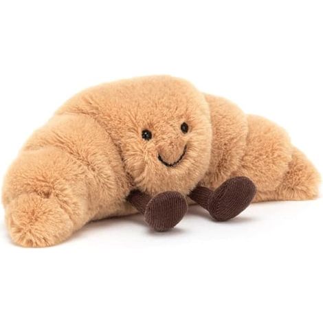 Jellycat Amuseables Croissant Pflegespielzeug, klein, 12 cm, weiches Keksfutter, niedliches Bäckerei-Plüschtier als Geschenk (1/2)