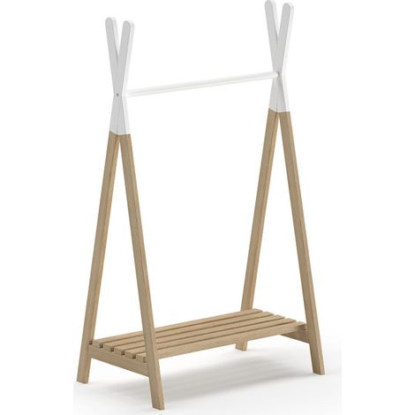 Portant à Vêtements Enfant "Kiddy" 130cm Naturel (1/2)