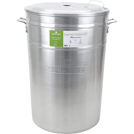 3 Cuocitori in Alluminio - 24 Barattoli da 1 L (vasca + Coperchio + Colonna Interna + Set di 8 Molle) - Il Pratico