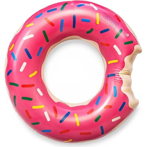 Inflatable Donut Ring Pink 80 PVC for Kids & Teens (10-15 years) Swimming Ring and Float Swimming Pool / Beach Resistant (1/5)