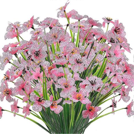 Lot de violettes artificielles résistantes aux UV, fleurs artificielles réalistes qui ne se décolorent pas. Violettes (1/5)