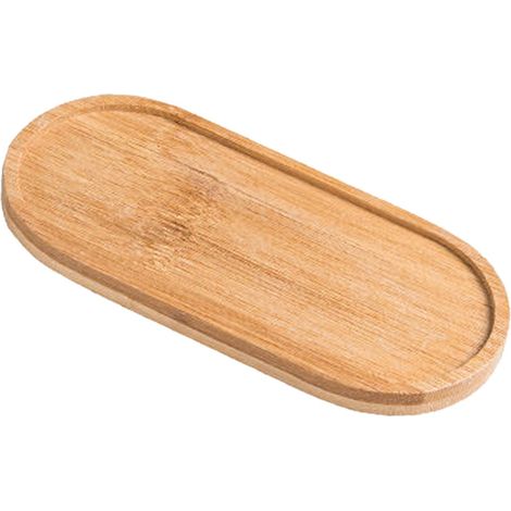 Plateau De Rangement En Bois - Plateau De Salle De Bain Oval - Pour Savon Parfum Bijoux - Organisateur De Comptoir Et Réservoir De Chasse D Eau - 1 Pièce (1/5)
