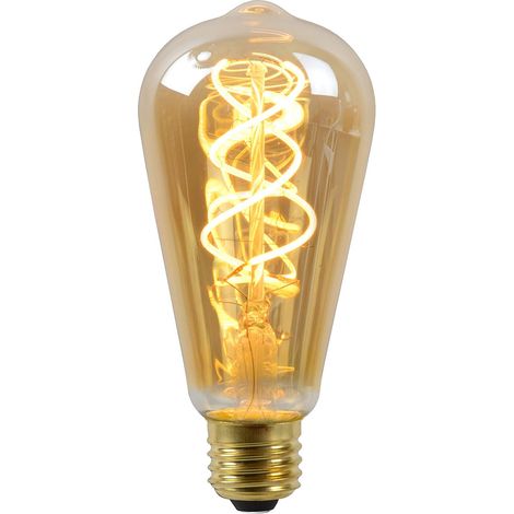 Lucide LED Bulb – LED lampada – Ø 6,4 cm – LED dim. – 1 X 5 W 2200 K – Amber (1/3)