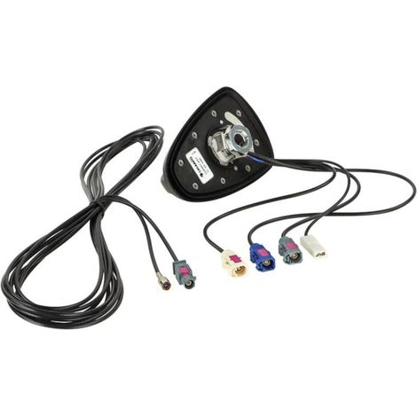 Antenne de toit Shark II QUAD AM FM HC97 GSM FME F GPS SMB F WIFI SMA M