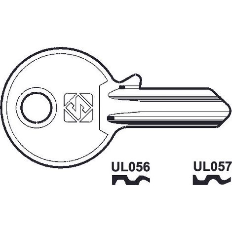Chiavi per cilindri universal 3 spine piccole - ul057 sx