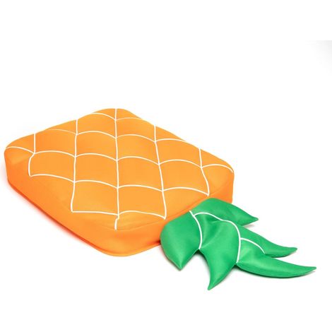 Westmann Stoff Schwimminsel Ananas  Orange  68x130x13 cm