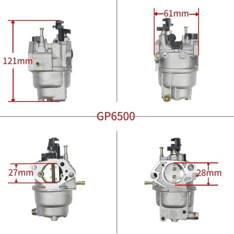 Satz mit 2 Vergasern für DXGNR7000 Generator – Passend für GP5000, GP5500, GP6500, GP7500E – Modelle 7000/8750 (1/5)