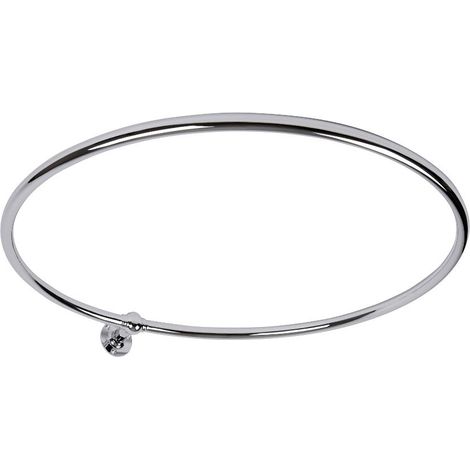 Milano Elizabeth Wall Mounted Round Shower Curtain Rail - Chrome (1/4)