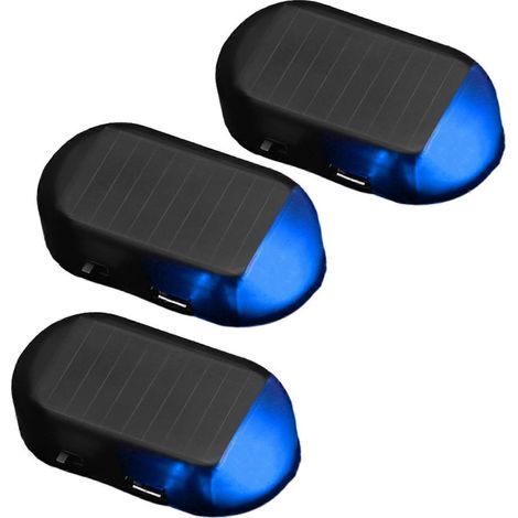 3er-Pack umweltfreundliche Solar-Auto-Diebstahlwarnleuchte, langlebig bis zu 15 Tage, für alle Fahrzeuge geeignet (1/5)