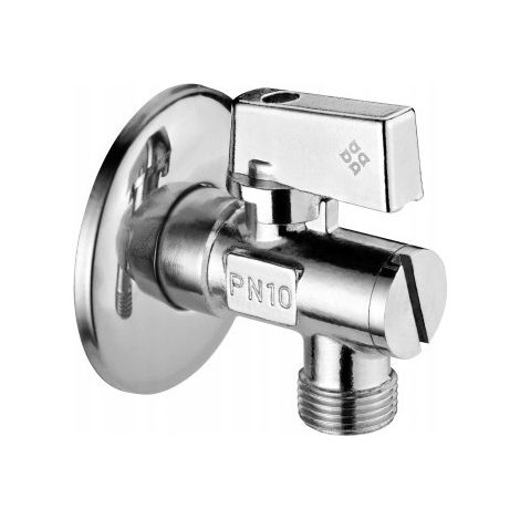 Robinet à bille coudé pour robinets avec filtre 1/2 - 3/8 (1/3)