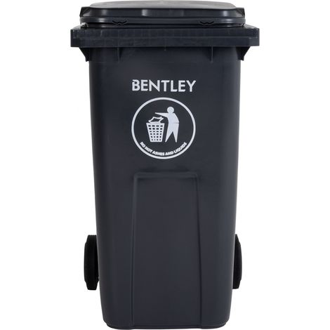 Bac à déchets RS PRO Noir en Plastique, 1070mm x 580mm x 740mm ( Prix pour 1 )