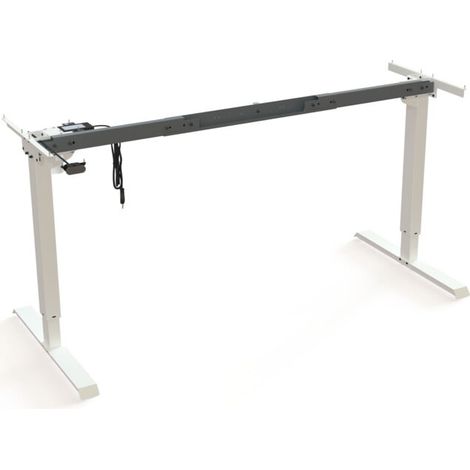 STIER Châssis électrique réglable en hauteur 501-20 blanc pour plateau 160x80 cm (1/3)