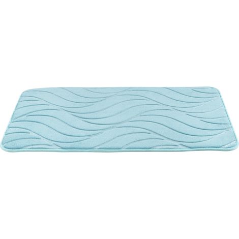 WENKO Badteppich Memory Foam Tropic in Türkis 50 x 80 cm (1/2)