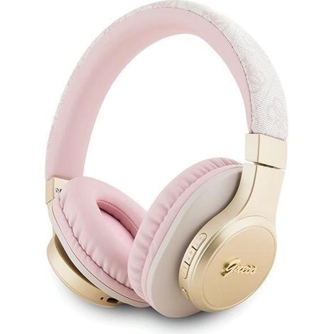 Cuffie on-ear Bluetooth Guess GUBH604GEMP rosa/rosa 4G Script (1/5)
