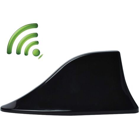 Antenna per auto a pinna di squalo, antenna amplificatore universale per autoradio con base adesiva impermeabile per auto, SUV, camion, furgoni. (1/4)
