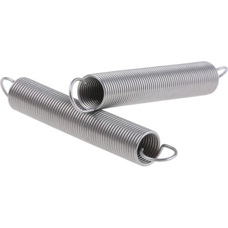 Rs Pro – Ressorts de traction en acier inoxydable 41.4mm – Lot de 10 – Résistance élevée pour applications industrielles – Tension initiale 7.9N - 4mm6mm