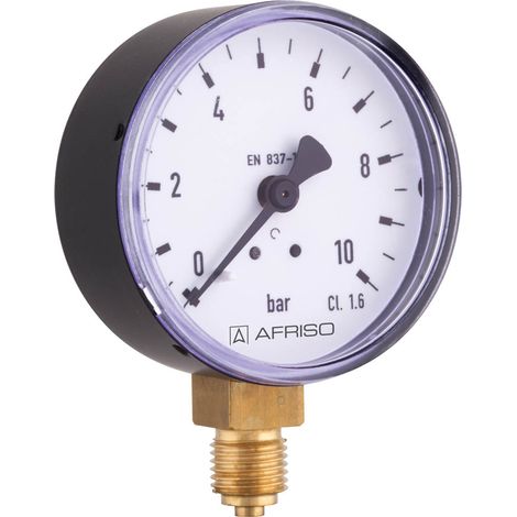 Manometer RF 63 - 63 mm - 0–16 bar - Präzise Druckmessung - Robuste Bauweise