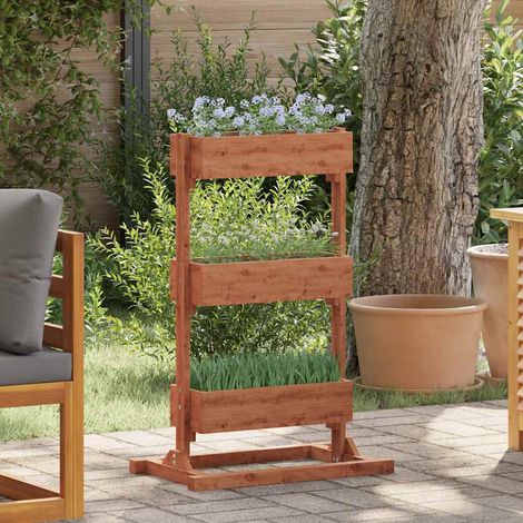 vidaXL Jardinière 52x30x78 cm Bois de sapin (1/5)