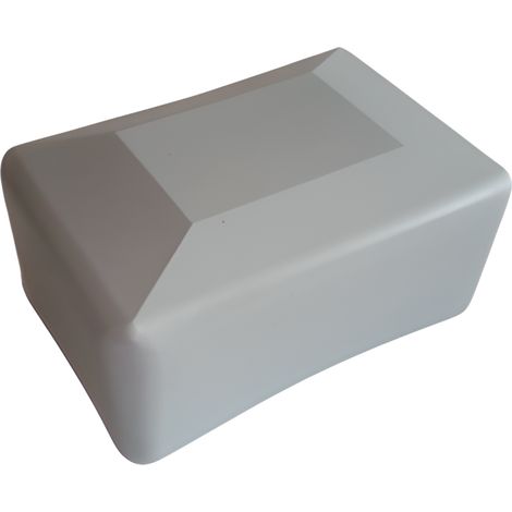 Tappo esterno per profilo, tappo, tetto, 80x40, 10 pezzi, grigio (1/5)
