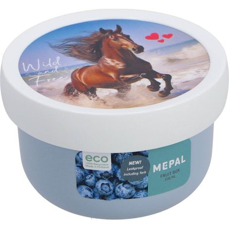 Boîte à fruits Campus Mepal 300 ml Wild Horse Blanc/Bleu (1/4)