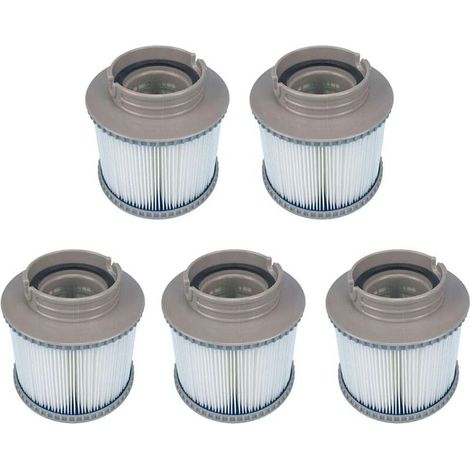 Packung mit 5 Ersatzfiltern für MSPA FD2089, Filterkartusche für Schwimmbäder, Whirlpools und Spas (1/2)