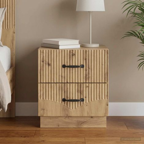 Armadio da Notte Rovere Artigianale 43 x 34,5 x 44,5 cm vidaXL (1/5)