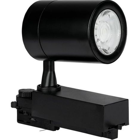 Projecteur LED COB triphasé V-TAC 35 W, noir, 20 °, blanc chaud