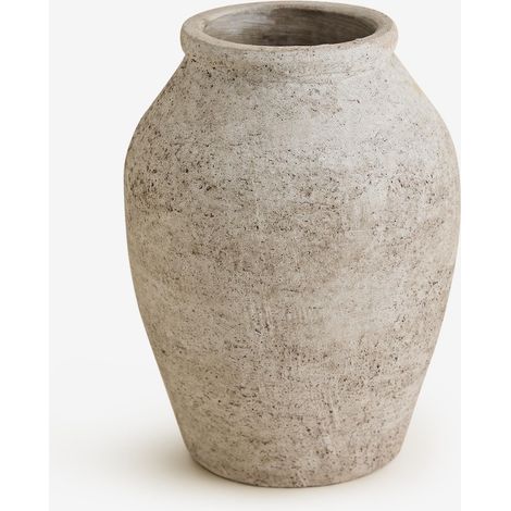 SKLUM Freda-Keramikvase 25 cm Creme-Beige