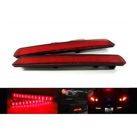 Kit 2 Fanali Posteriori A Led Rosso Per Mazda 3 Axela BK Rear Bumper Tail Brake Reflector Light (1/3)