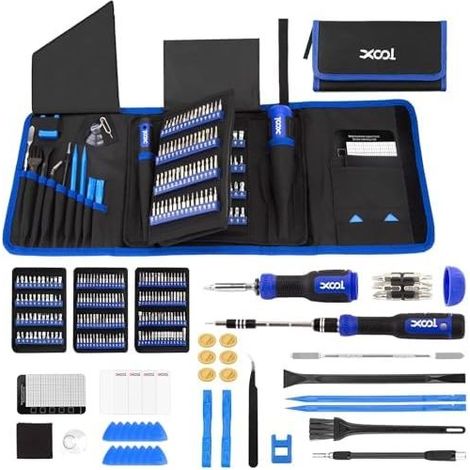 Kit Tournevis de Précision 200 en 1, Magnétiques pour Réparation Électronique, Smartphones, Ordinateur, iPhone, Tablette, PC Portable et Outils - 1 (1/5)