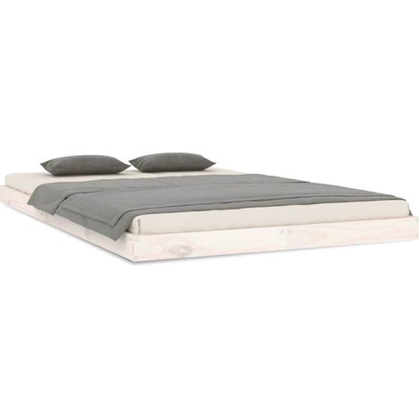 Maison Exclusive - Giroletto senza Materasso Bianco 120x200 cm Legno Massello Pino (1/5)
