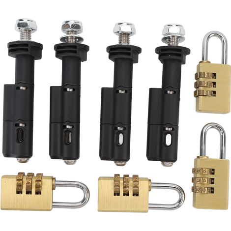GARRYFIZH 4 Goupilles de Fixation 17mm avec Cadenas pour Planches de Désensablement MaxTrax MKII - Kit Haute Résistance Anti-vol (1/5)