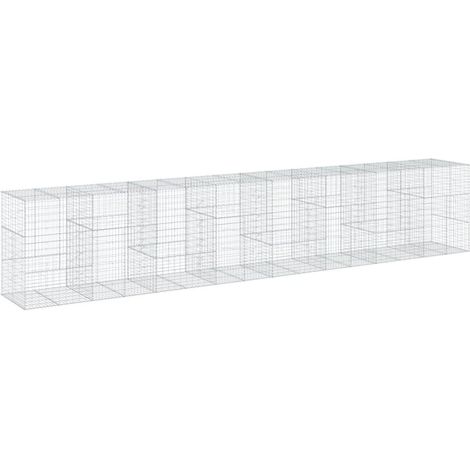 Maison Exclusive - Gabione mit Deckel 800x100x150 cm Verzinktes E