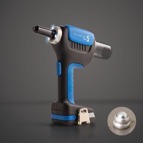 Nietgerät 1 Batterie 18V 2Ah 2.4 -5.0 mm SCELLIT - E-5-1XBAT