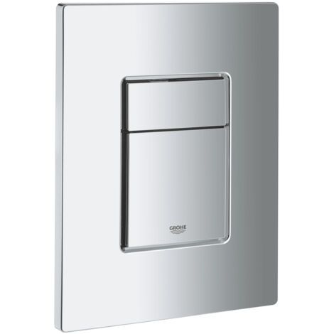 For Grohe Skate Cosmopolitan Dual Flush Plate, Matt Chrome (38732P00) (1/4)