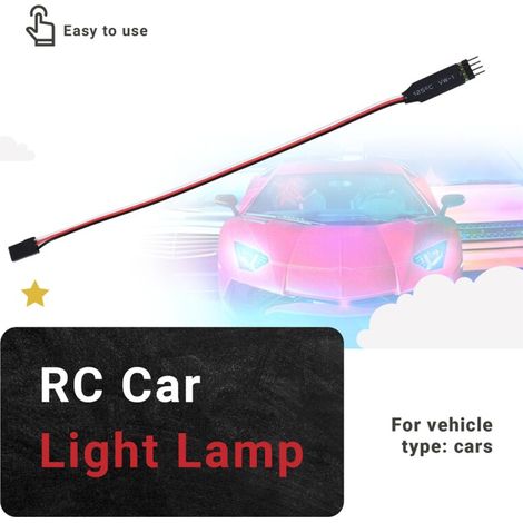 Cosiki Telecommande Switch, Commutateur de contrôleur RC Interrupteur De Fin De Course Interrupteur Electronique RC Interrupteur de lumière de Voiture pour Voiture RC Camion Bateau Lumièr