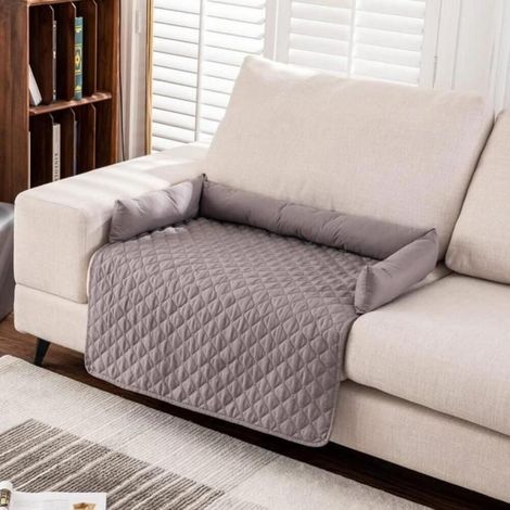 Matelas étanche pour chien - housse de canapé antidérapante - grand panier pour chien - couverture pour animaux(gris clair 75120cm) (1/5)