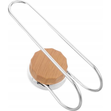 Supporto multifunzionale da parete per accessori per capelli, ideale per il bagno, che permette di appendere cerchietti e altri accessori per capelli.