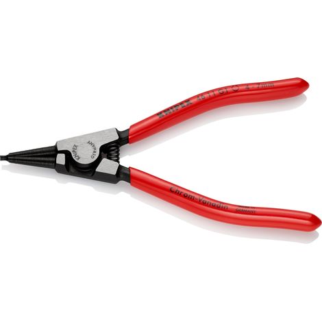 KNIPEX 46 11 G1 Pince pour circlips pour colliers d'étranglement d'arbre gainées en plastique atramentisée noire 140 mm