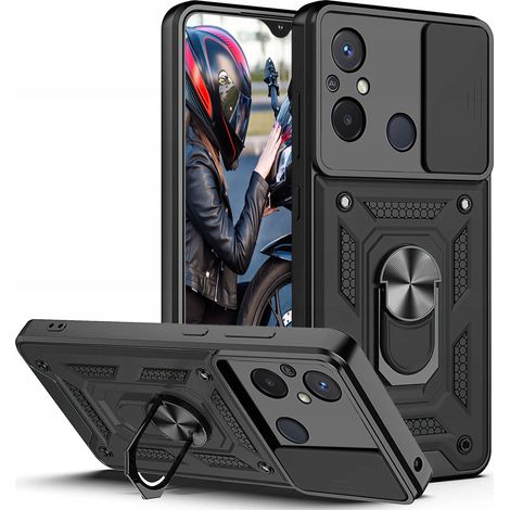 Custodia per Xiaomi Redmi 12C/Redmi 11a ARMOR SLIDE RING CASE DEFENDER + Vetro (1/5)