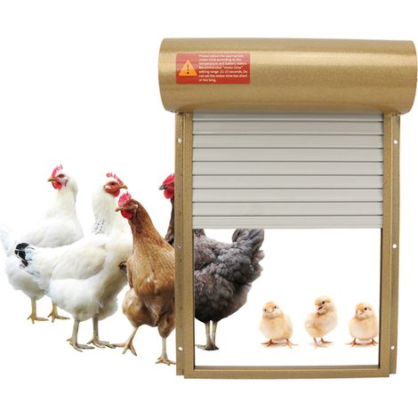 Poulailler Automatique avec écran LCD ajouté – Ouverture et Fermeture de la Porte en Aluminium à énergie Solaire avec capteur de lumière, télécommande (1/5)