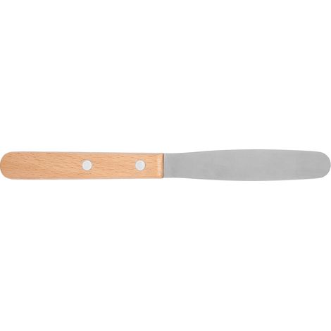 Spatule dentaire en acier inoxydable avec manche en bois, accessoire pour mélanger et remuer le plâtre dentaire